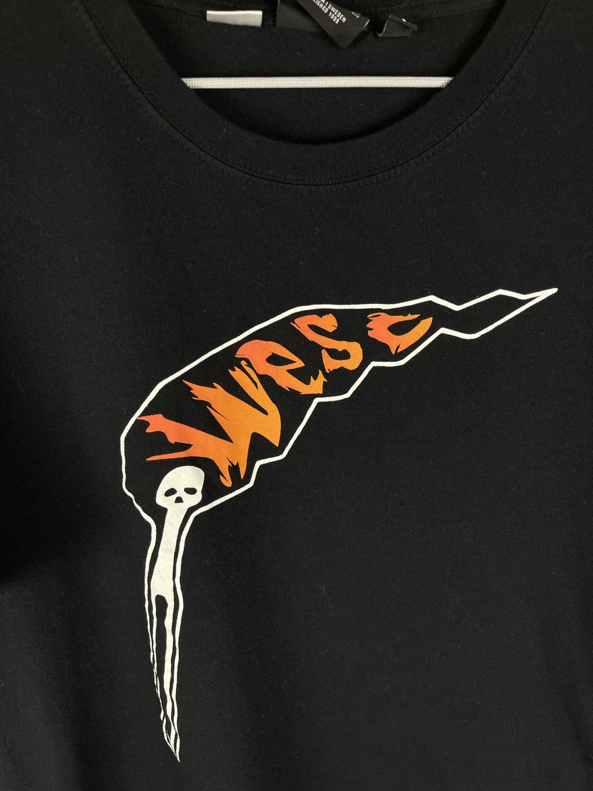 WeSC WESC skateboard flame scythe death big logo tee shirt Size US L / EU 52-54 / 3 - 5 Thumbnail