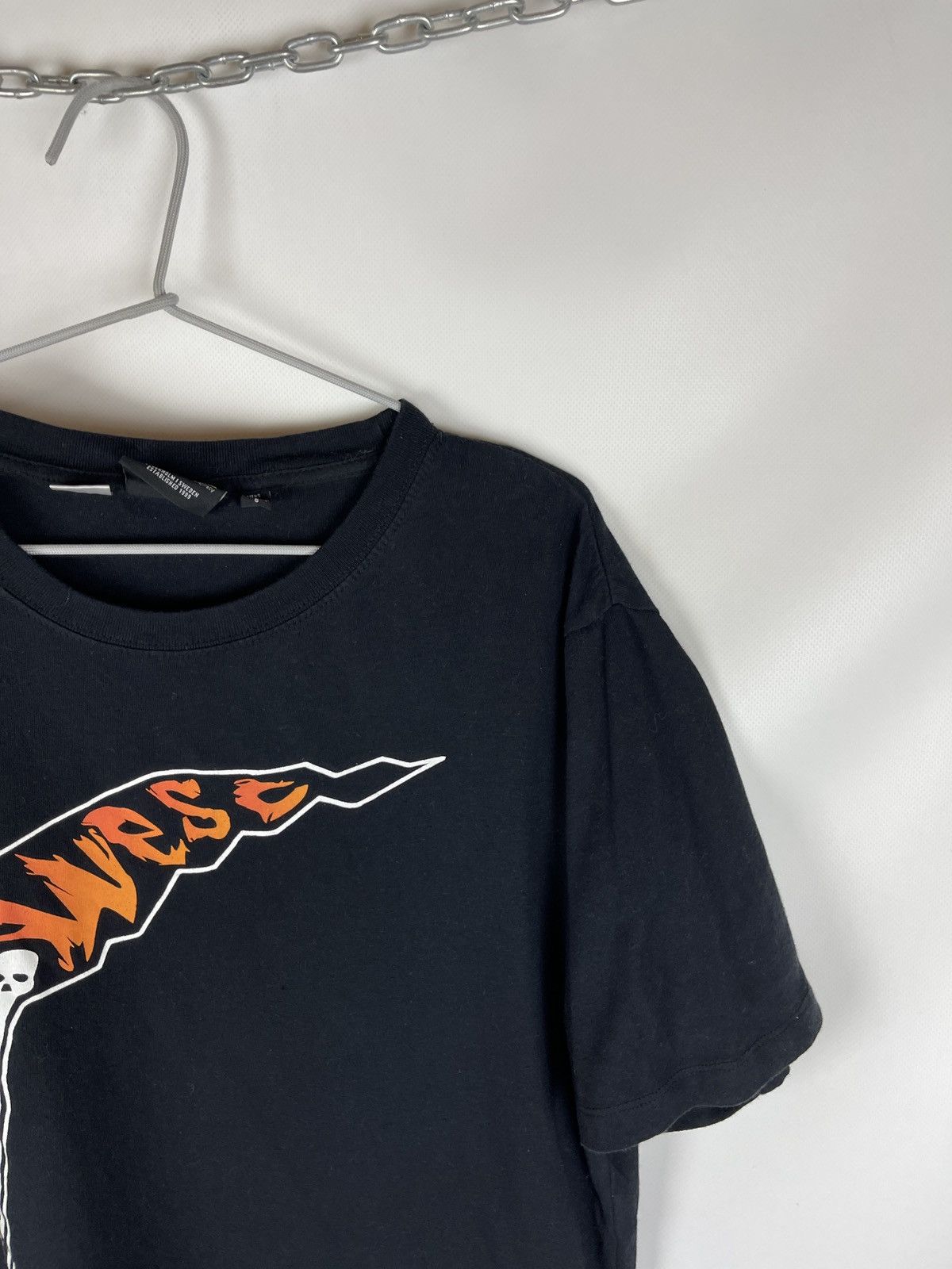 WeSC WESC skateboard flame scythe death big logo tee shirt Size US L / EU 52-54 / 3 - 3 Thumbnail