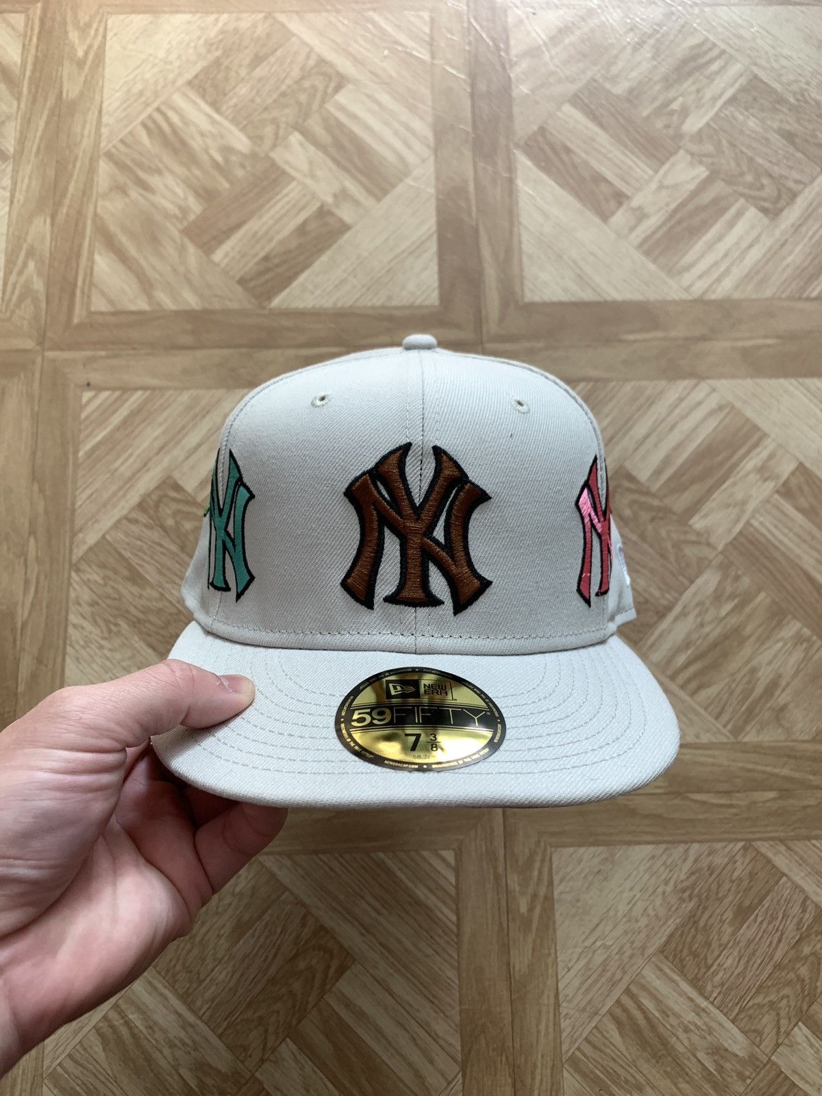 Supreme New York Yankees Kanji New Era Fitted Hat Tan