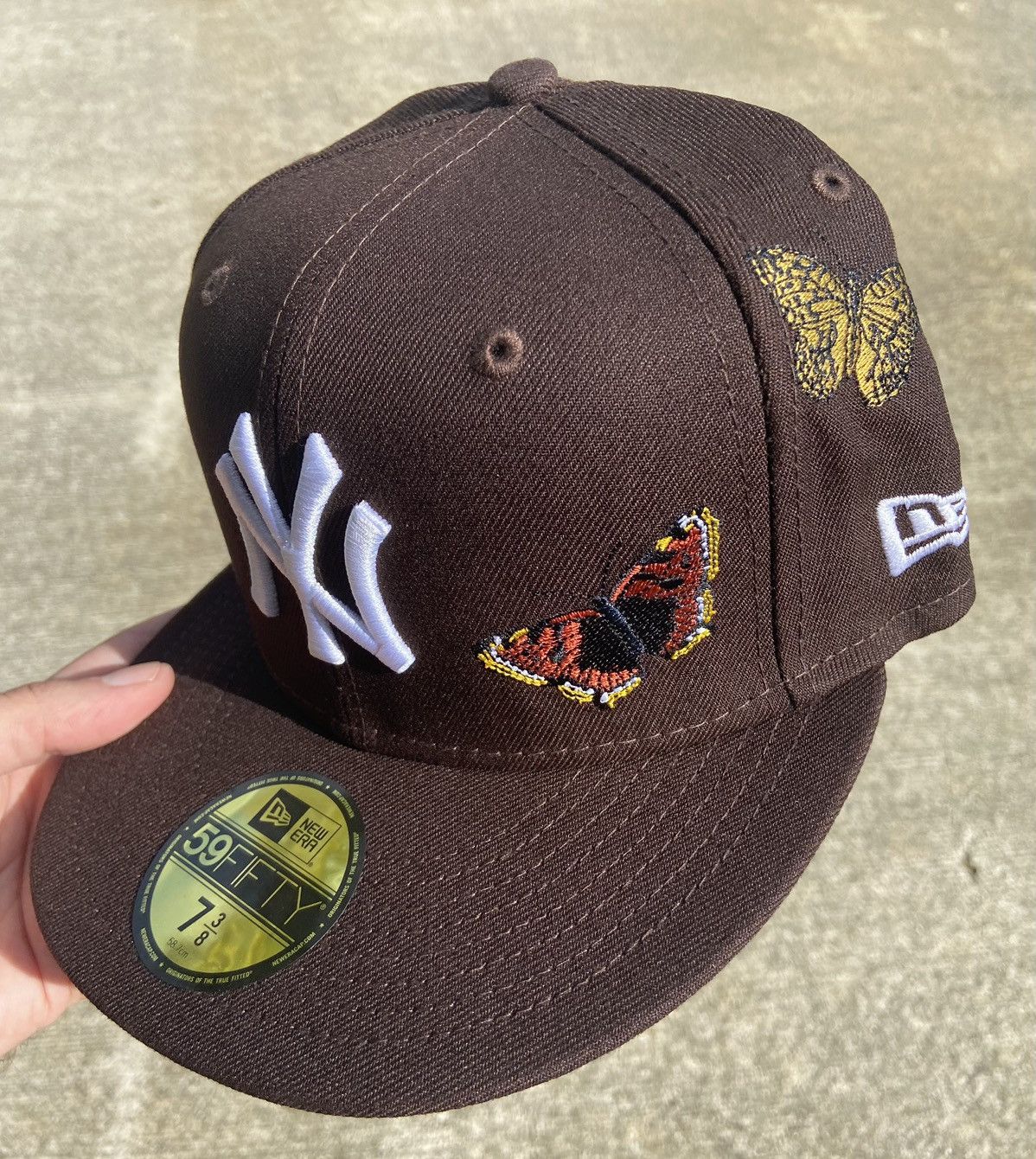 New Era 7 3/8 - FELT x New Era New York Yankees Fitted Hat in Brown |  Grailed