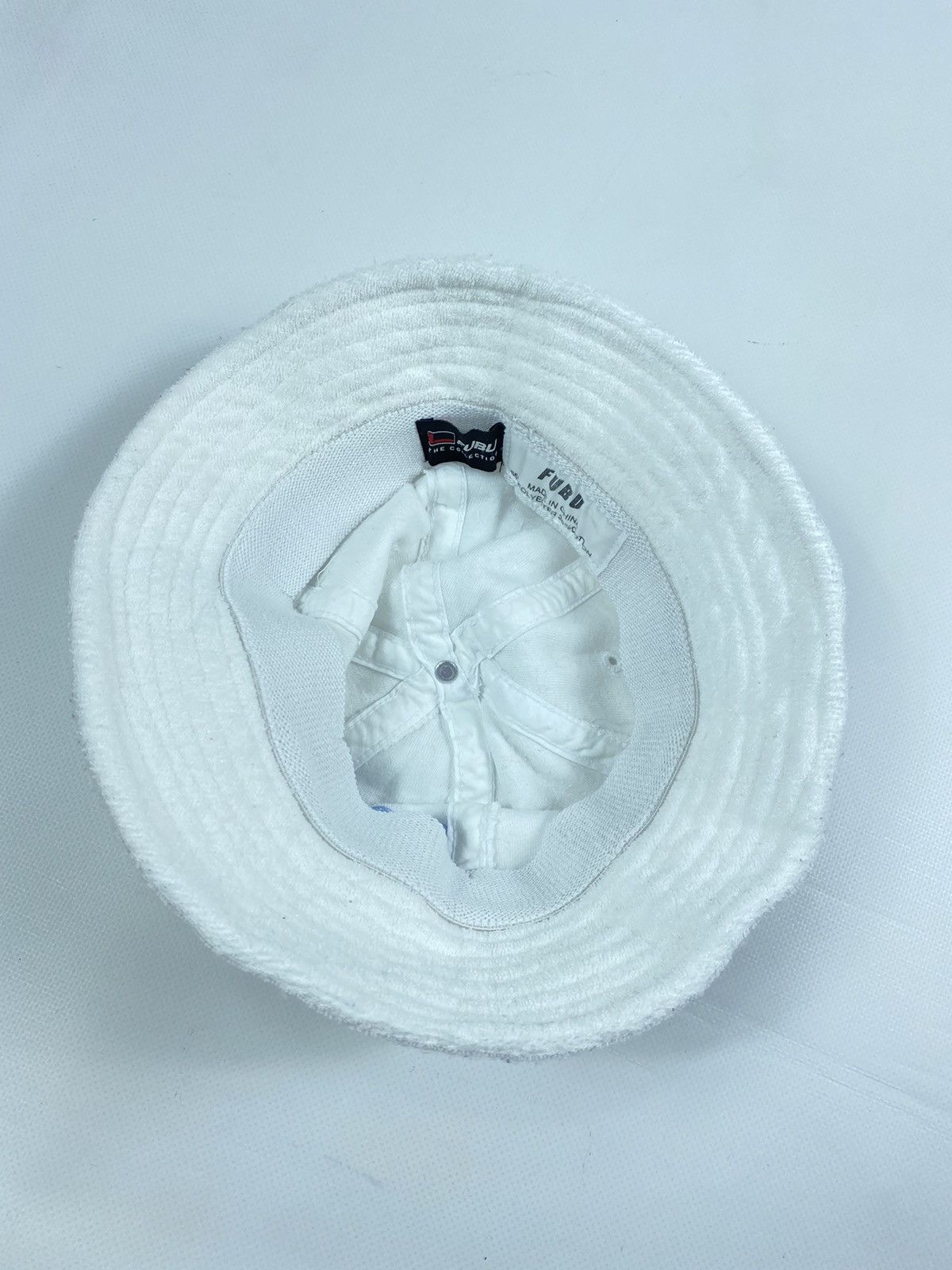 Fubu 🔥LASTDROP🔥 Fubu Bathrobe Material White Bucket Hat Cap Size ONE SIZE - 13 Thumbnail