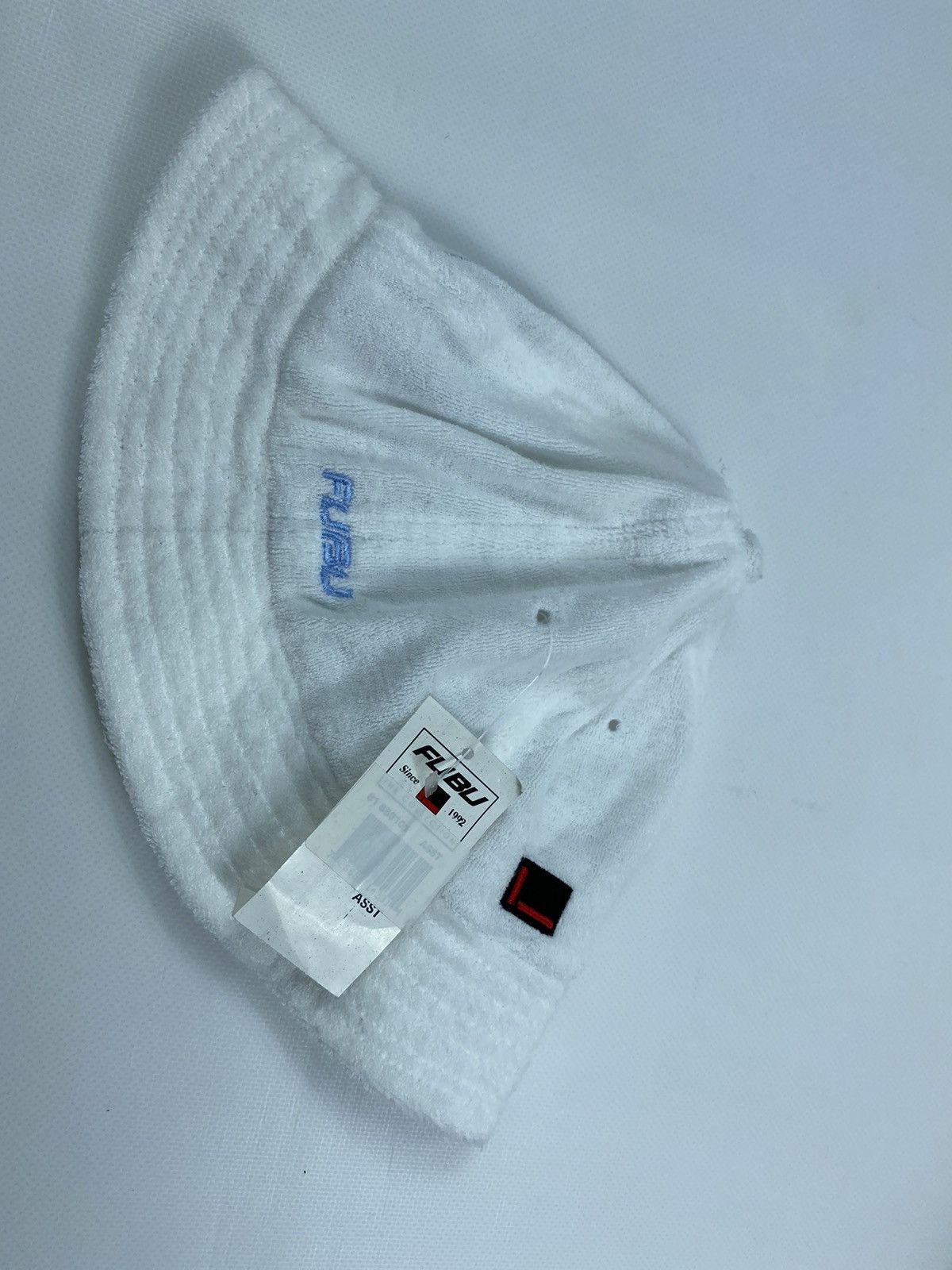 Fubu 🔥LASTDROP🔥 Fubu Bathrobe Material White Bucket Hat Cap Size ONE SIZE - 6 Thumbnail