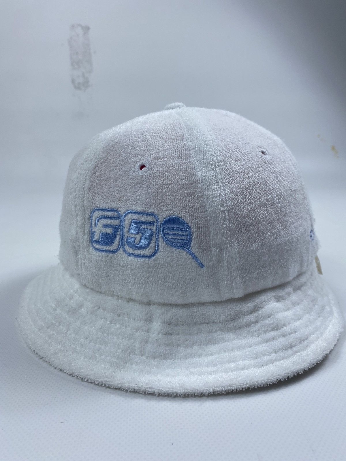 Fubu 🔥LASTDROP🔥 Fubu Bathrobe Material White Bucket Hat Cap Size ONE SIZE - 2 Thumbnail