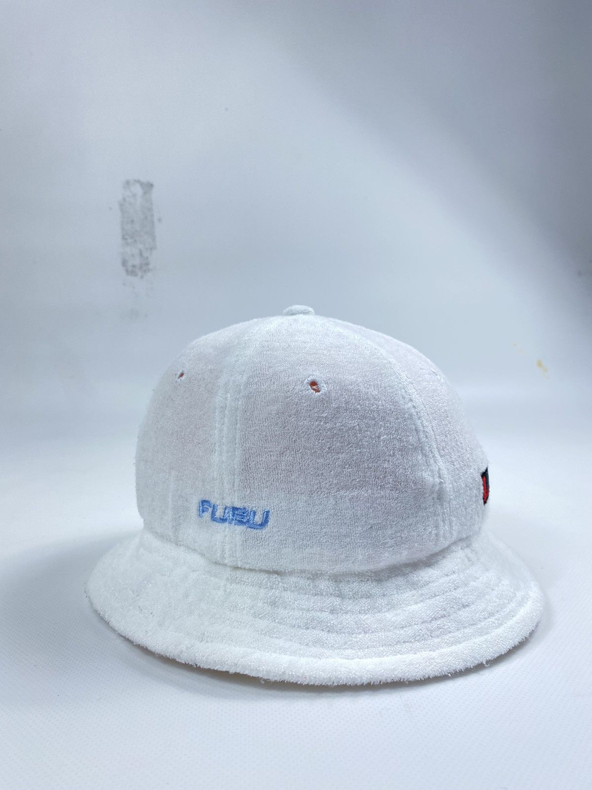 Fubu 🔥LASTDROP🔥 Fubu Bathrobe Material White Bucket Hat Cap Size ONE SIZE - 7 Thumbnail
