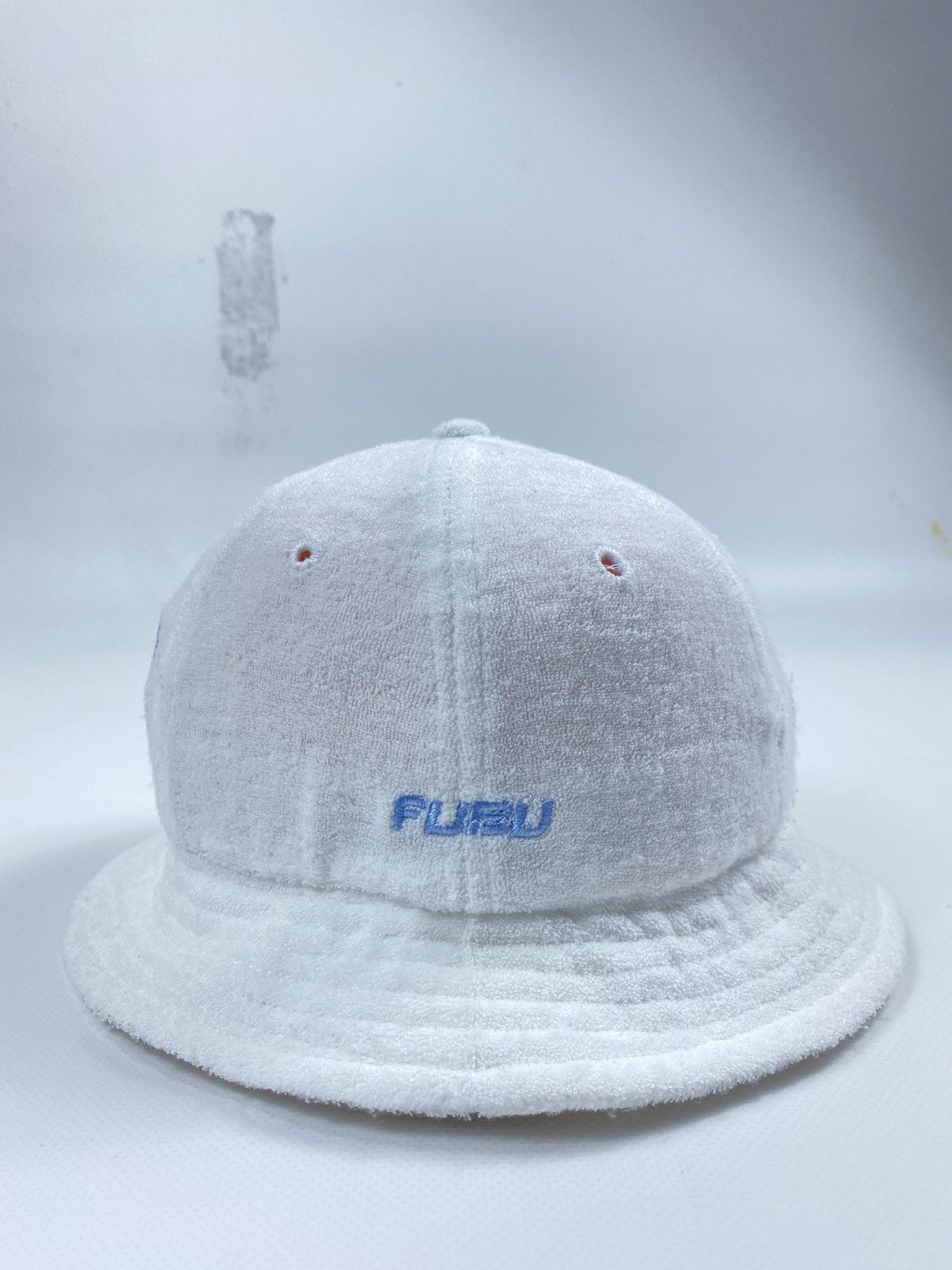 Fubu 🔥LASTDROP🔥 Fubu Bathrobe Material White Bucket Hat Cap Size ONE SIZE - 8 Thumbnail