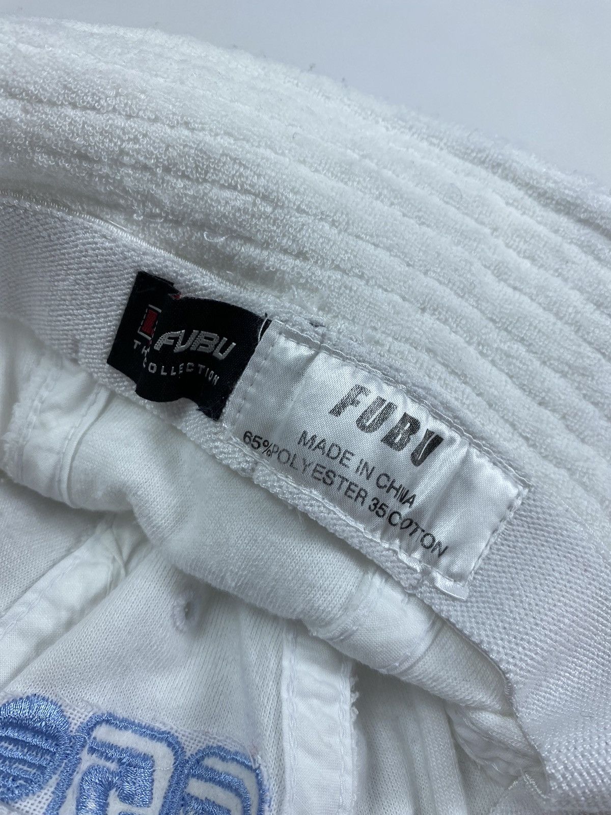Fubu 🔥LASTDROP🔥 Fubu Bathrobe Material White Bucket Hat Cap Size ONE SIZE - 5 Thumbnail