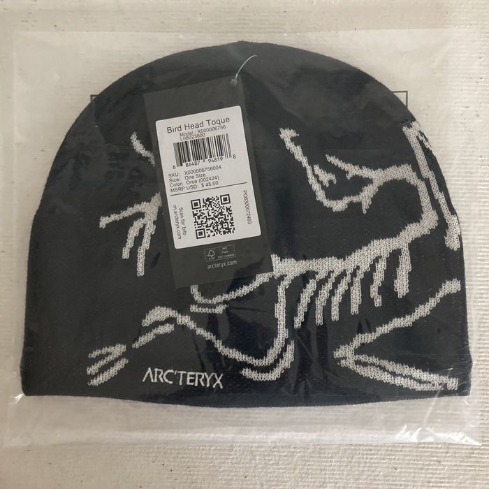 Arc'Teryx Arcteryx Bird Head Toque Beanie Black/White Orca NWT | Grailed