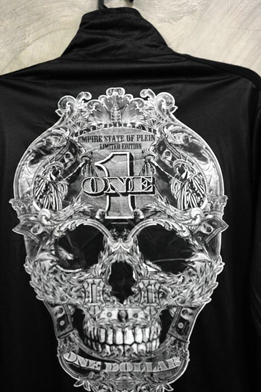 Philipp Plein Vintage Empire State Of Plein Limited Edition Skull Tracktop Size US L / EU 52-54 / 3 - 3 Thumbnail