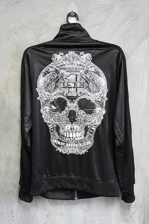 Philipp Plein Vintage Empire State Of Plein Limited Edition Skull Tracktop Size US L / EU 52-54 / 3 - 1 Thumbnail