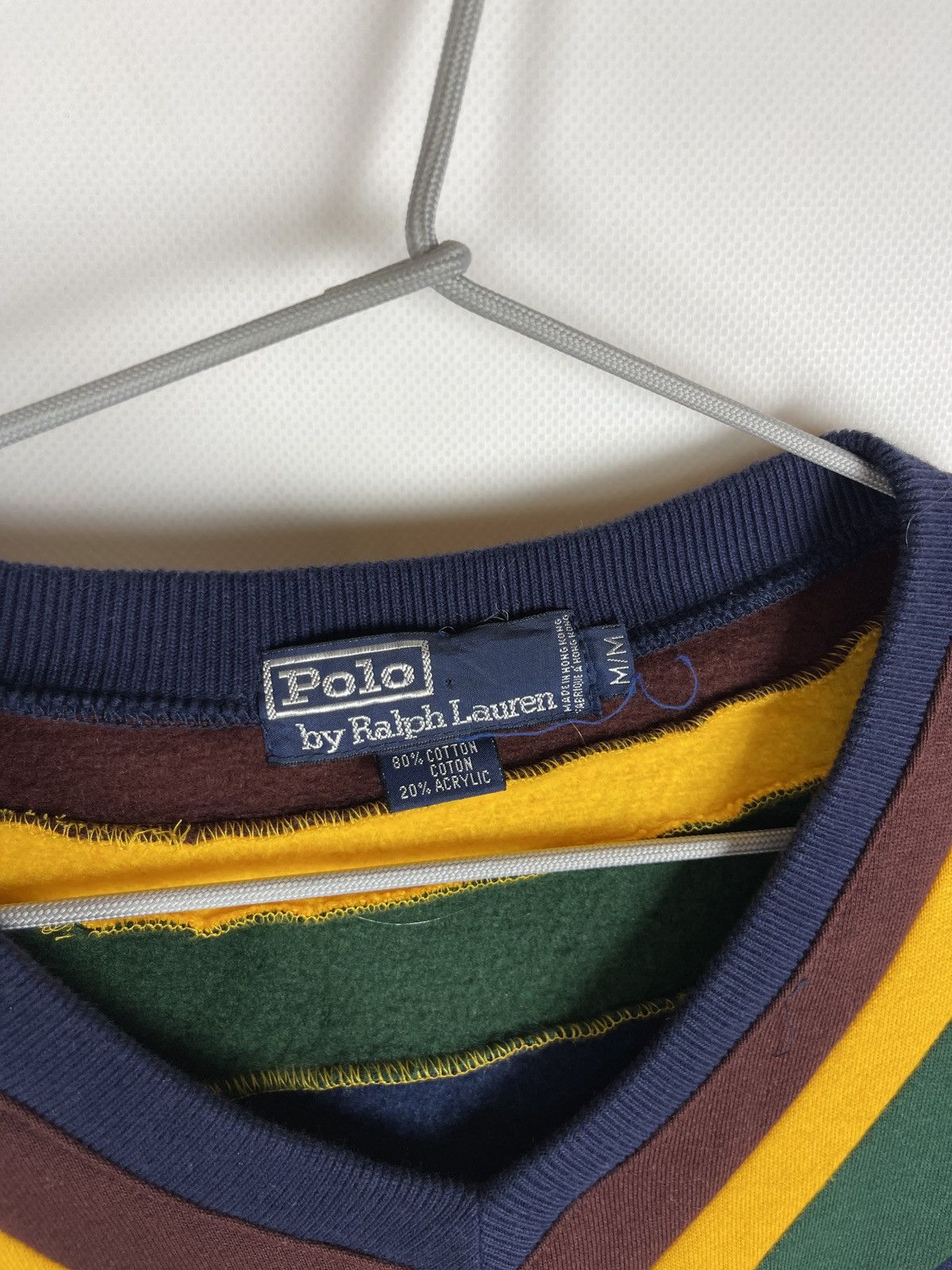 Polo Ralph Lauren Polo Ralph Lauren vintage 90s v-neck sweater Hong Kong made Size US M / EU 48-50 / 2 - 7 Thumbnail