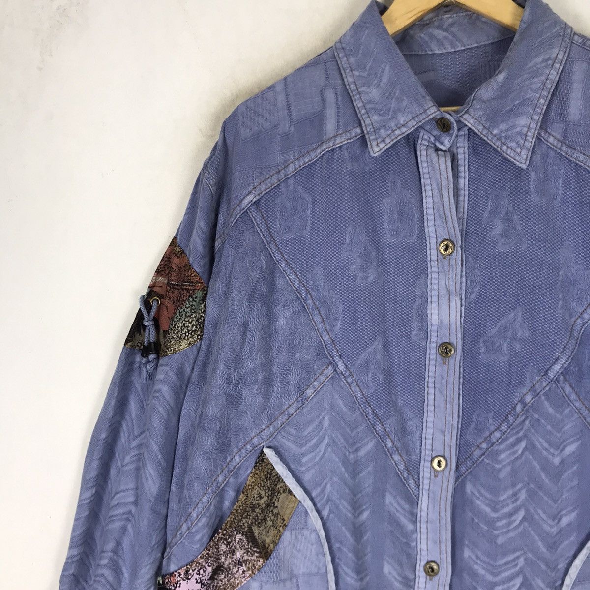 Japanese Brand Unisex Iconic Japanese Traditions Sashiko Boro Oversize Size US M / EU 48-50 / 2 - 7 Thumbnail