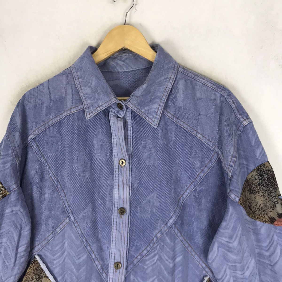 Japanese Brand Unisex Iconic Japanese Traditions Sashiko Boro Oversize Size US M / EU 48-50 / 2 - 5 Thumbnail