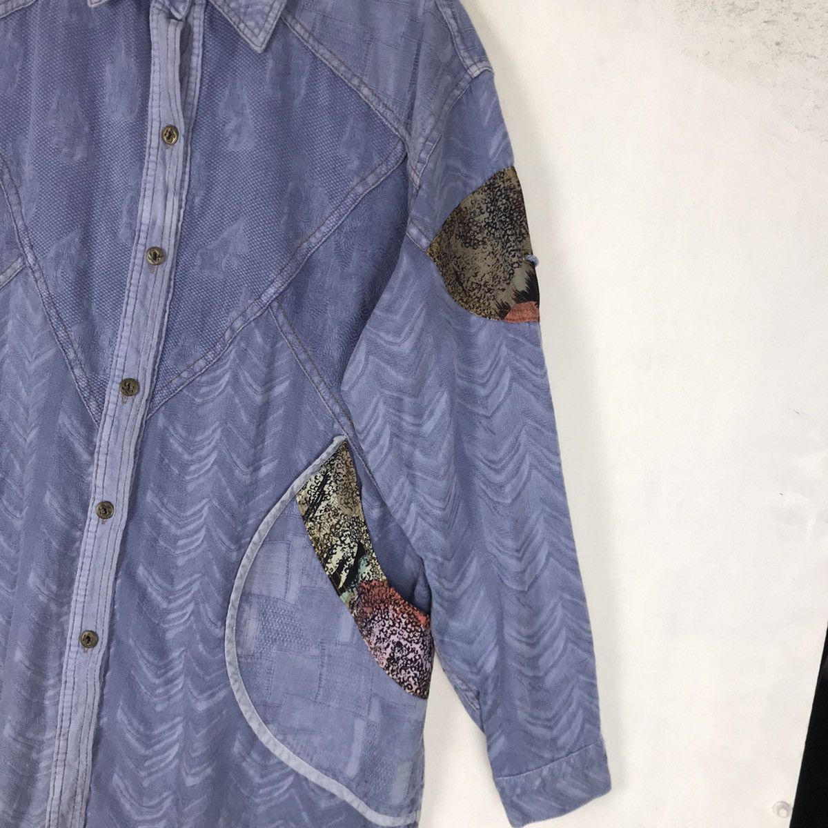 Japanese Brand Unisex Iconic Japanese Traditions Sashiko Boro Oversize Size US M / EU 48-50 / 2 - 11 Thumbnail