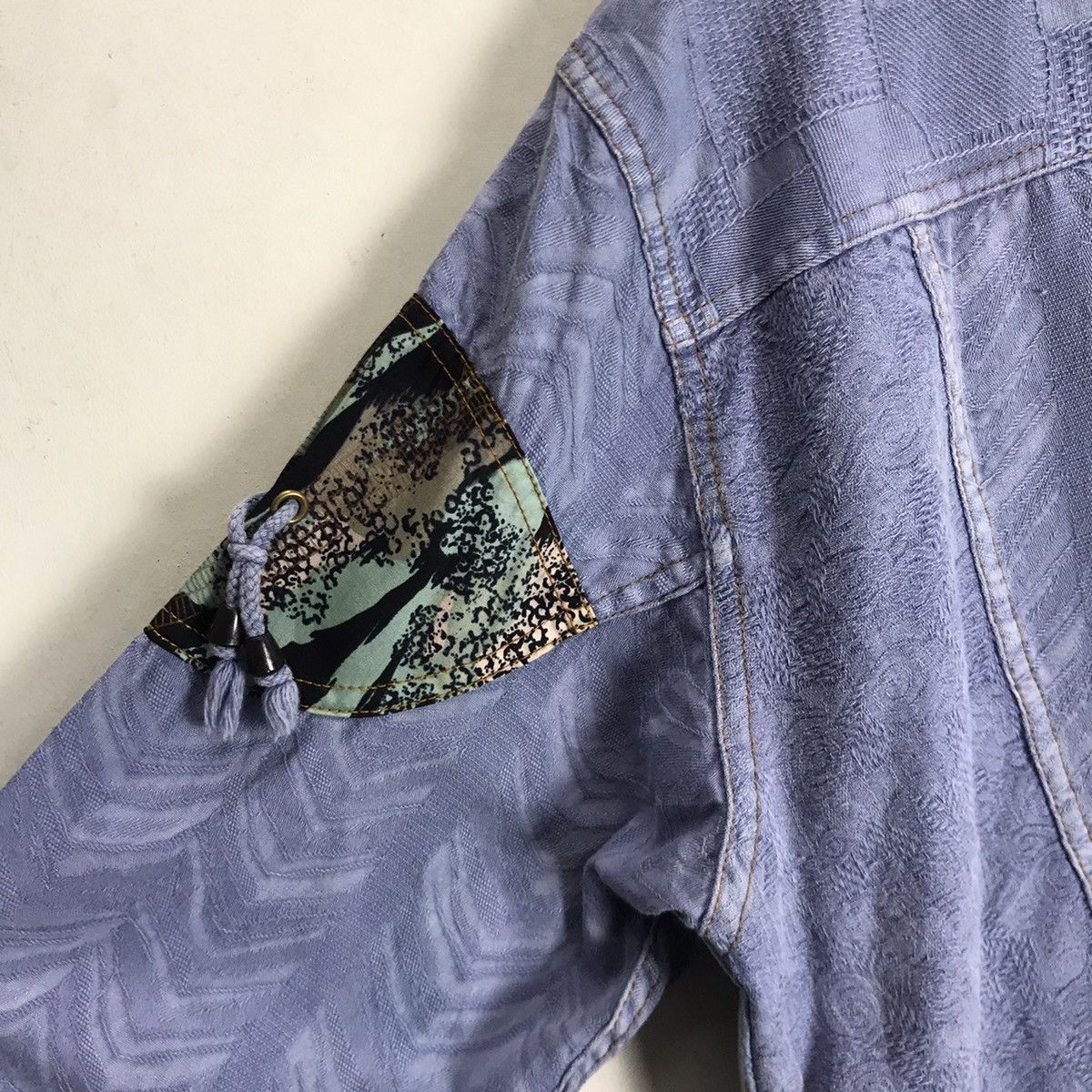 Japanese Brand Unisex Iconic Japanese Traditions Sashiko Boro Oversize Size US M / EU 48-50 / 2 - 19 Thumbnail