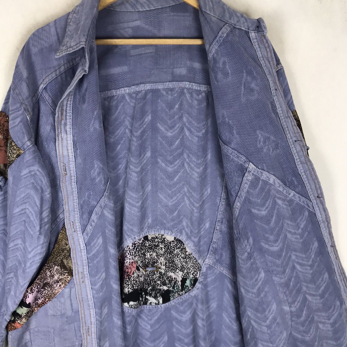 Japanese Brand Unisex Iconic Japanese Traditions Sashiko Boro Oversize Size US M / EU 48-50 / 2 - 23 Thumbnail
