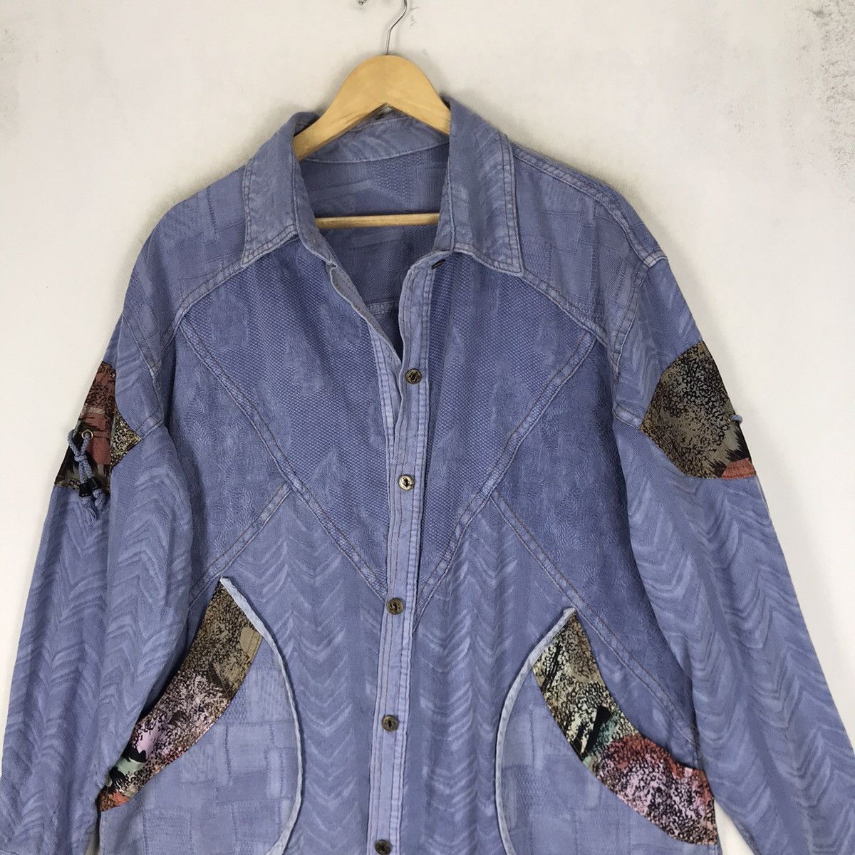 Japanese Brand Unisex Iconic Japanese Traditions Sashiko Boro Oversize Size US M / EU 48-50 / 2 - 6 Thumbnail