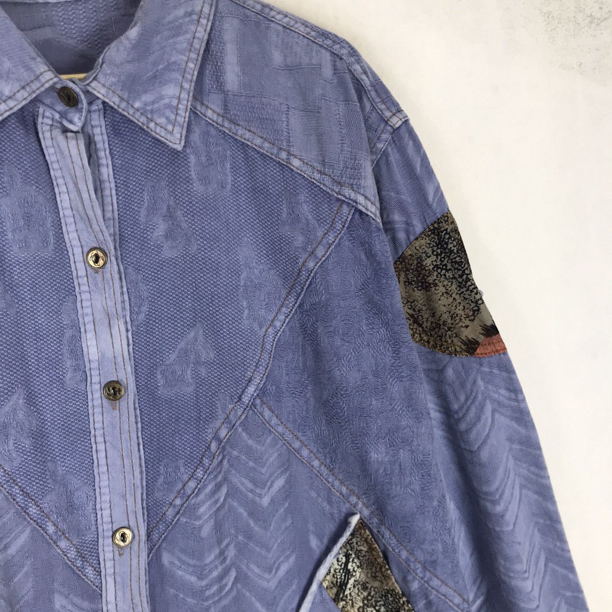 Japanese Brand Unisex Iconic Japanese Traditions Sashiko Boro Oversize Size US M / EU 48-50 / 2 - 8 Thumbnail