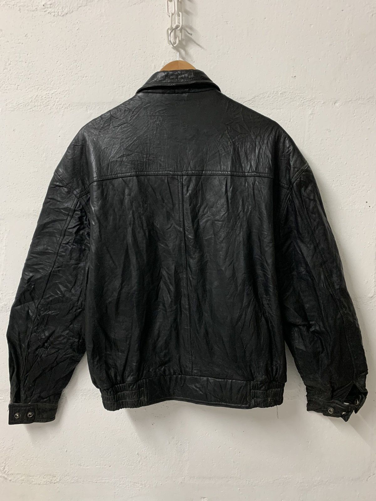 Vintage Leather Jacket ‘sheepskin’ Size US XL / EU 56 / 4 - 4 Thumbnail