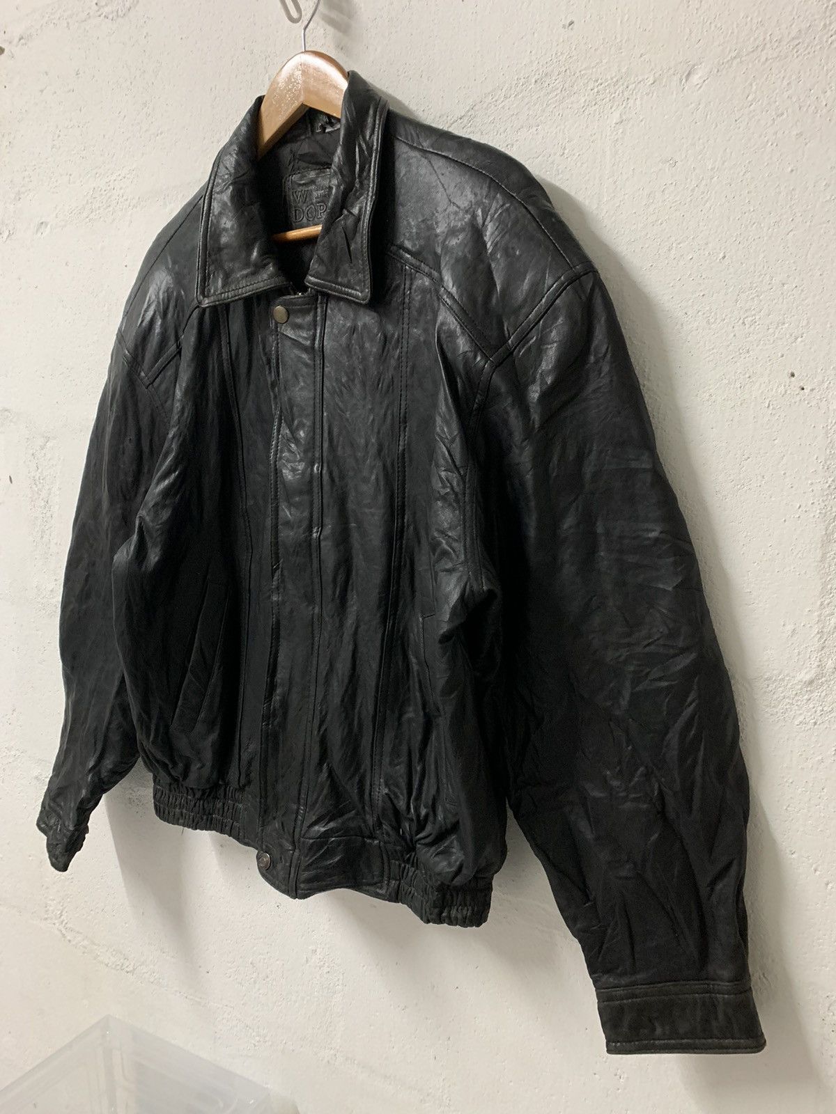 Vintage Leather Jacket ‘sheepskin’ Size US XL / EU 56 / 4 - 2 Thumbnail