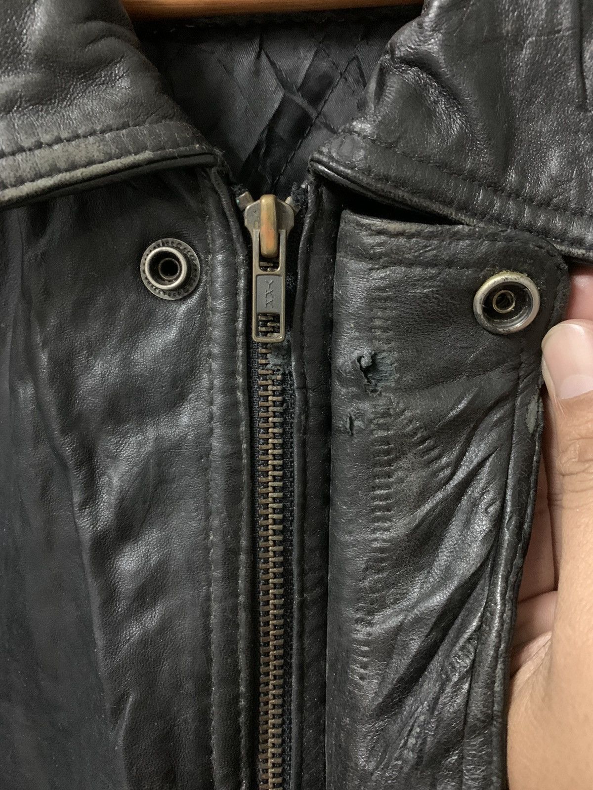 Vintage Leather Jacket ‘sheepskin’ Size US XL / EU 56 / 4 - 6 Thumbnail
