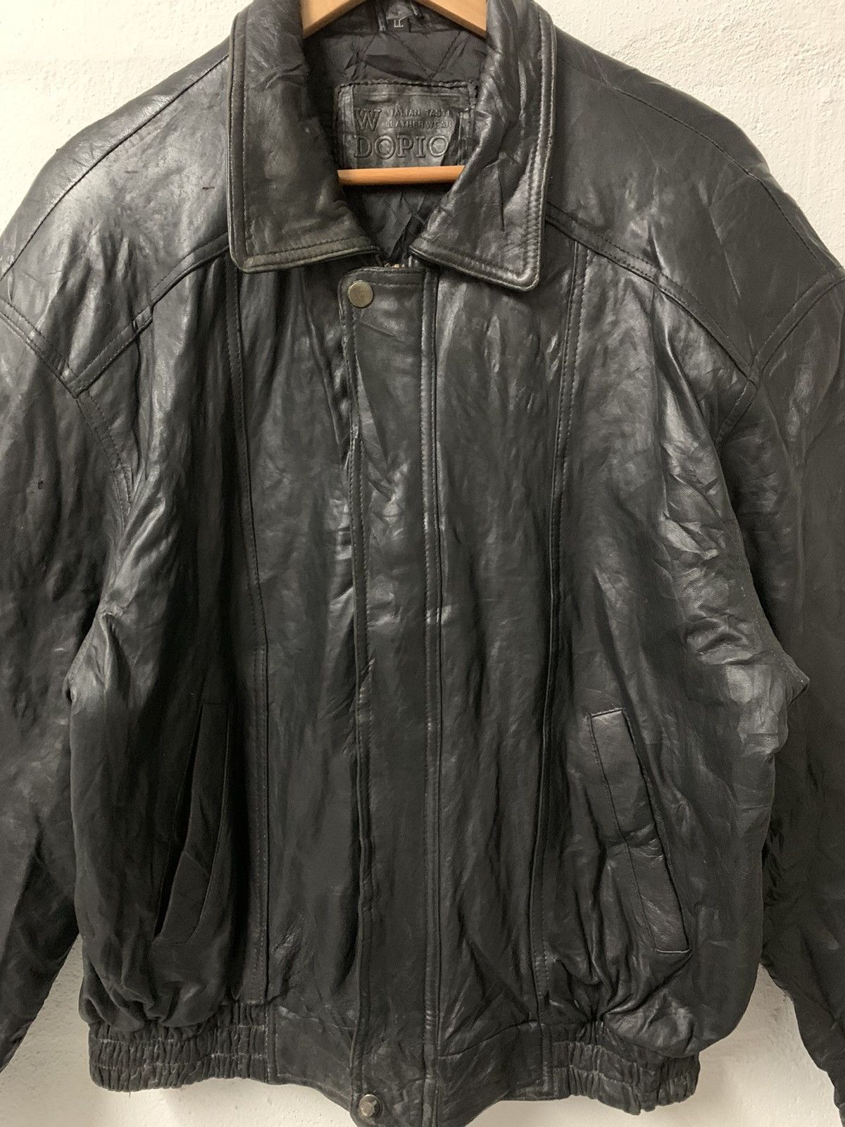 Vintage Leather Jacket ‘sheepskin’ Size US XL / EU 56 / 4 - 3 Thumbnail