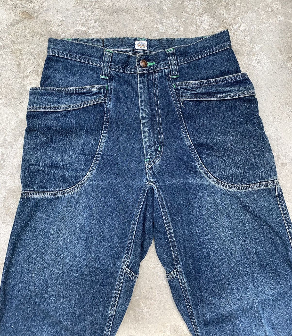 Japanese Brand GO HEMP VENDOR ANKLE CUT PANTS by JO HASHIMOTO Size US 31 - 8 Thumbnail
