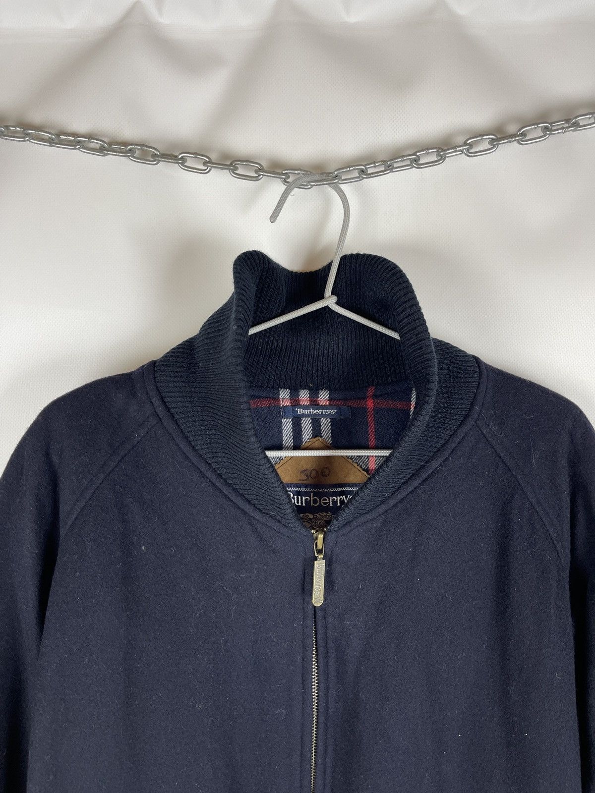 Burberry Burberrys vintage wool cashmere nova check small logo bomber Size US L / EU 52-54 / 3 - 15 Thumbnail