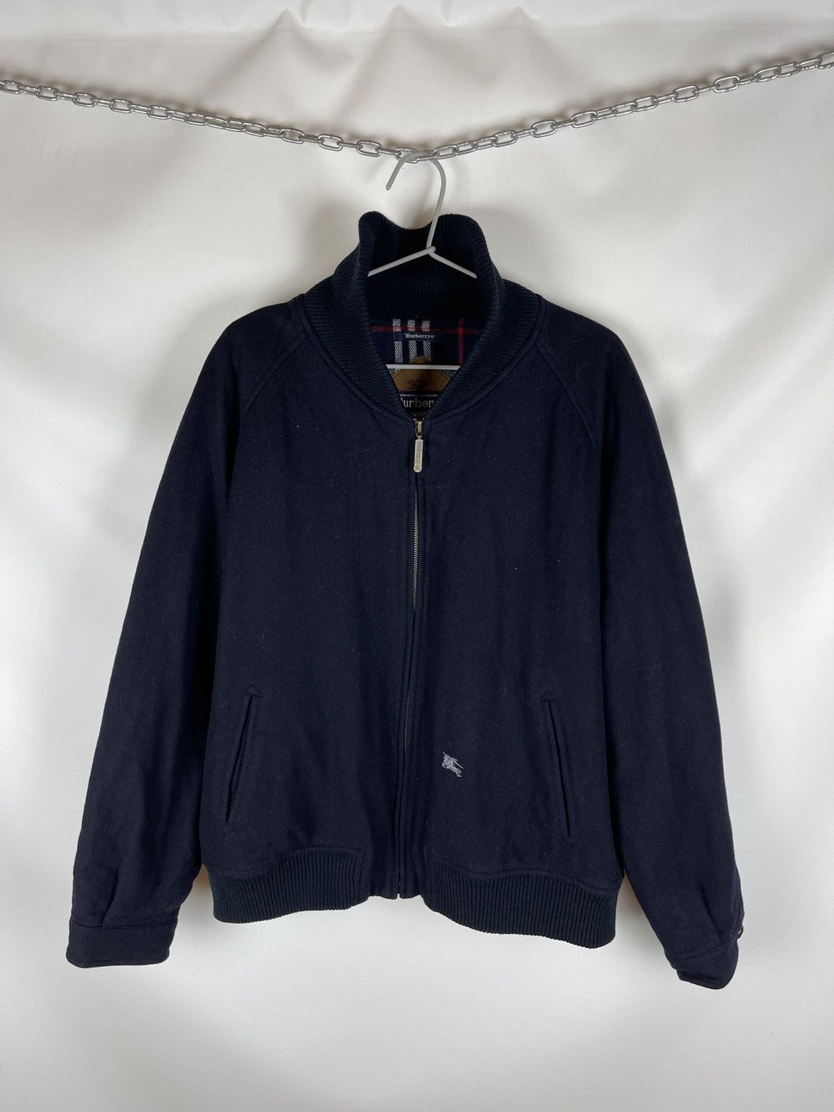 Burberry Burberrys vintage wool cashmere nova check small logo bomber Size US L / EU 52-54 / 3 - 3 Thumbnail