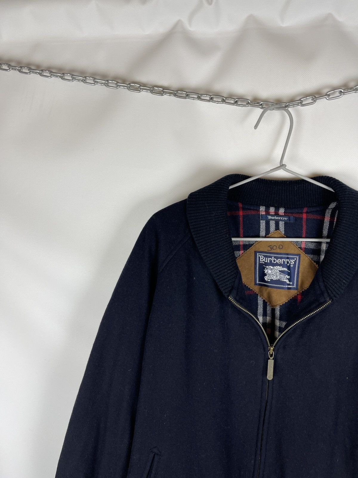 Burberry Burberrys vintage wool cashmere nova check small logo bomber Size US L / EU 52-54 / 3 - 7 Thumbnail