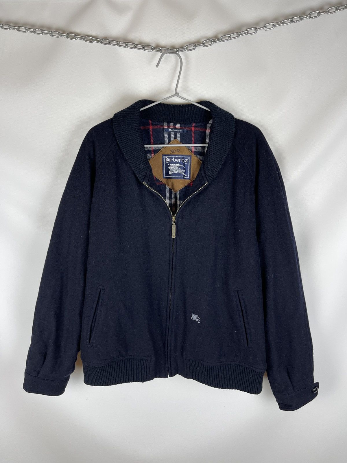 Burberry Burberrys vintage wool cashmere nova check small logo bomber Size US L / EU 52-54 / 3 - 2 Thumbnail