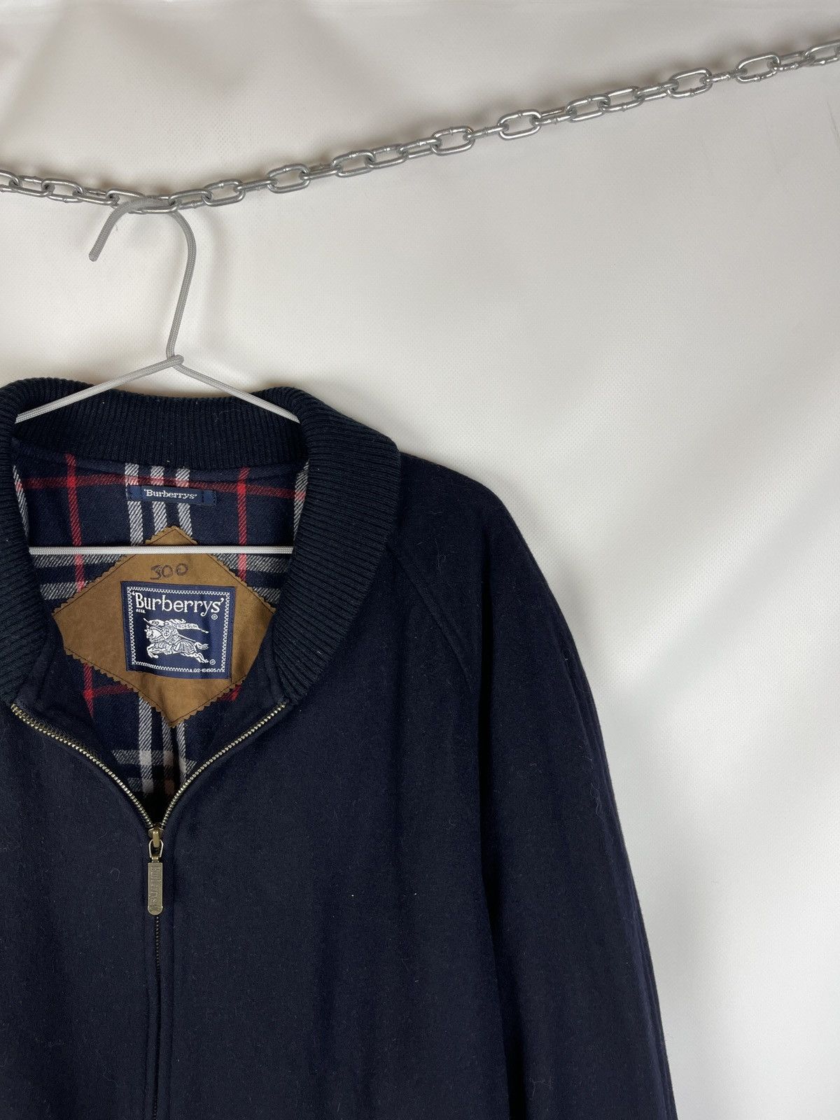 Burberry Burberrys vintage wool cashmere nova check small logo bomber Size US L / EU 52-54 / 3 - 8 Thumbnail