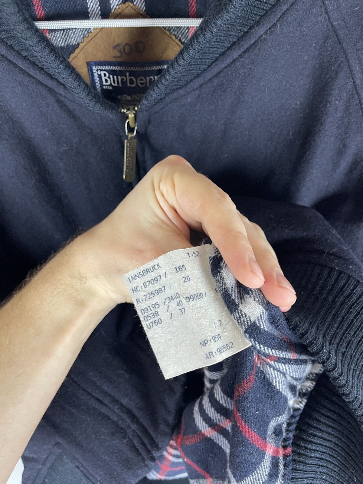 Burberry Burberrys vintage wool cashmere nova check small logo bomber Size US L / EU 52-54 / 3 - 18 Thumbnail