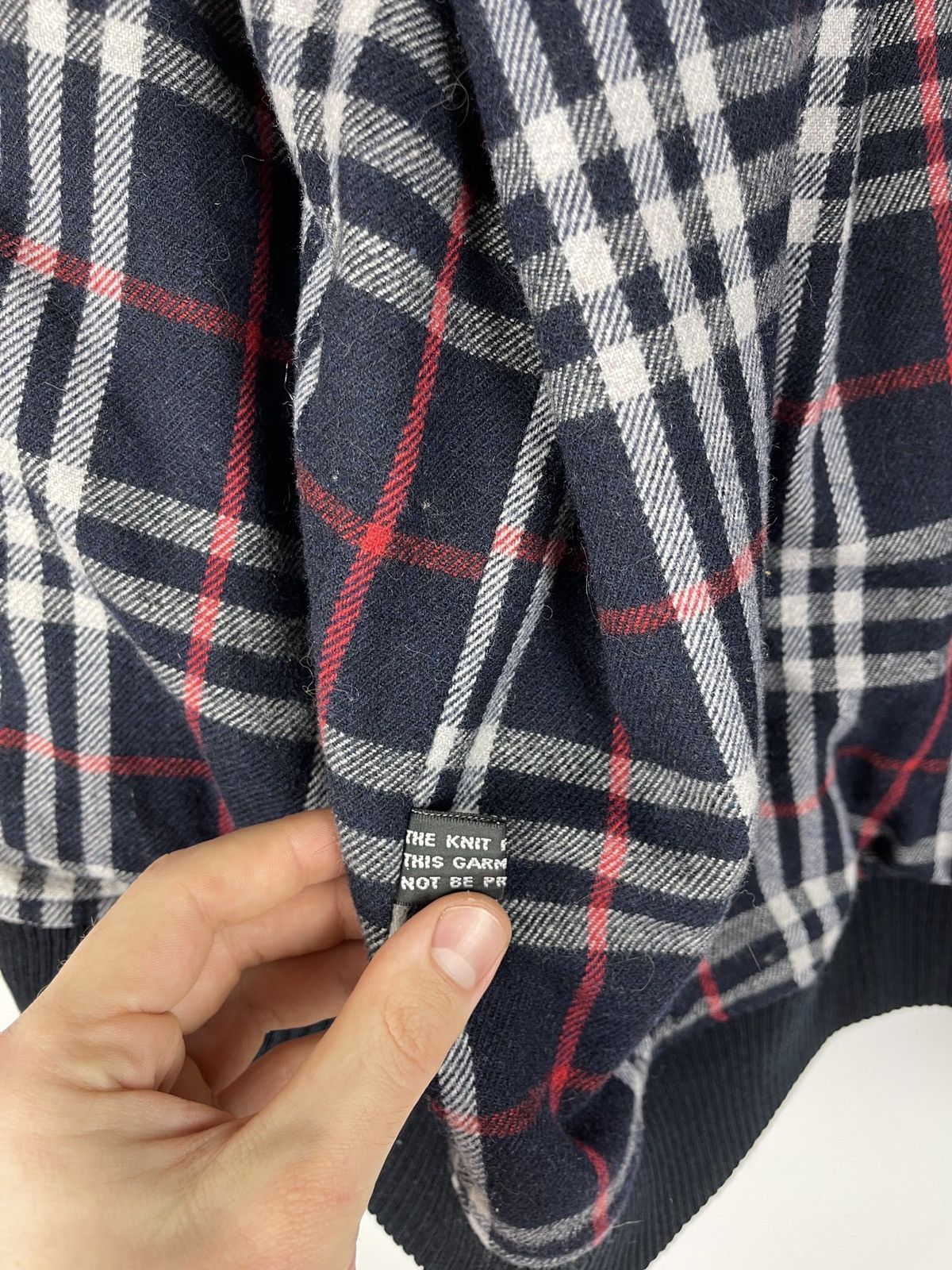 Burberry Burberrys vintage wool cashmere nova check small logo bomber Size US L / EU 52-54 / 3 - 20 Thumbnail