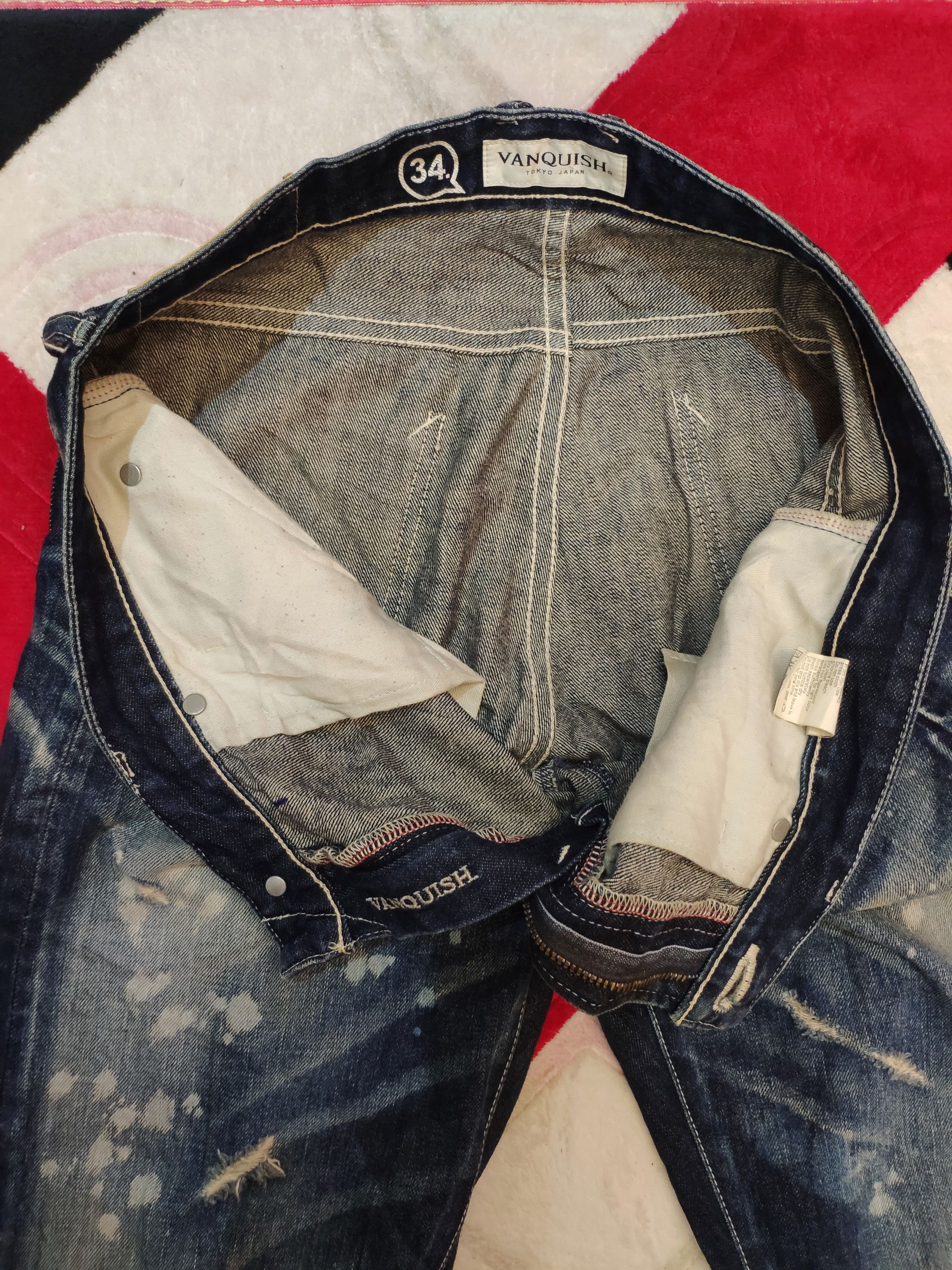 Japanese Brand × Vanquish Vanquish Tokyo Painter Denim Jeans Size US 34 / EU 50 - 8 Thumbnail