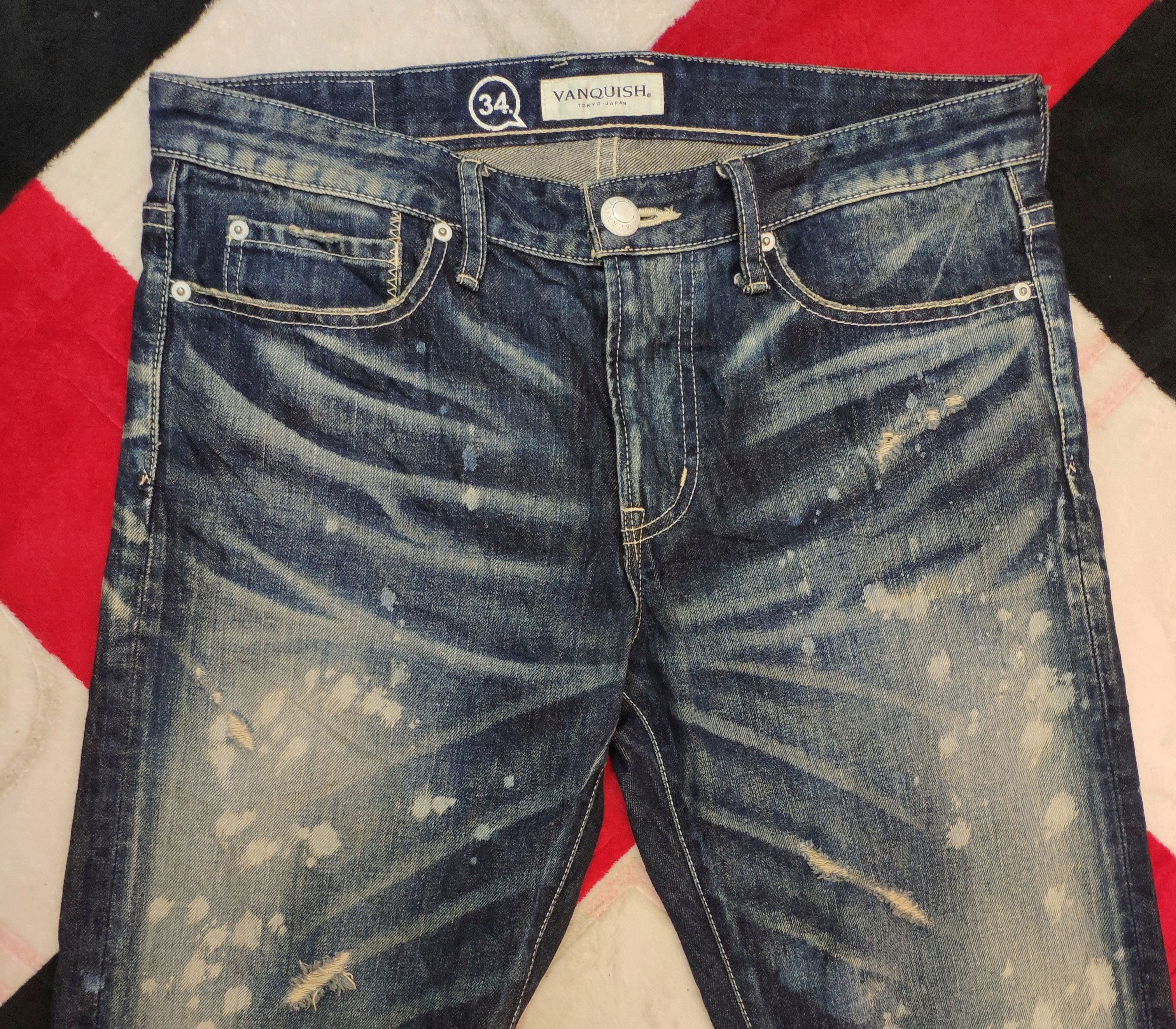 Japanese Brand × Vanquish Vanquish Tokyo Painter Denim Jeans Size US 34 / EU 50 - 3 Thumbnail