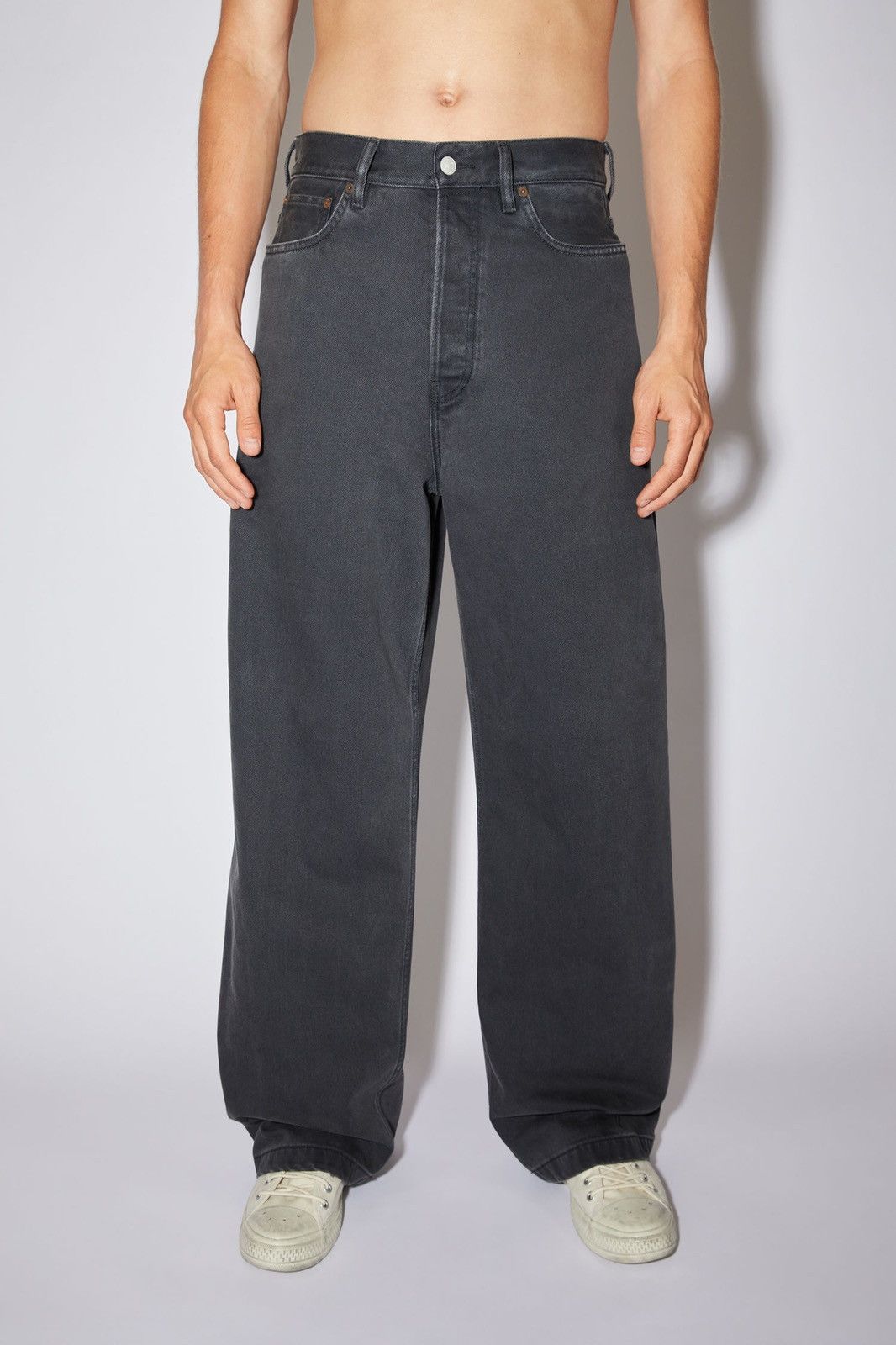 Acne Studios Acne Studios Loose Fit 1989 Wide Jeans Faded Black