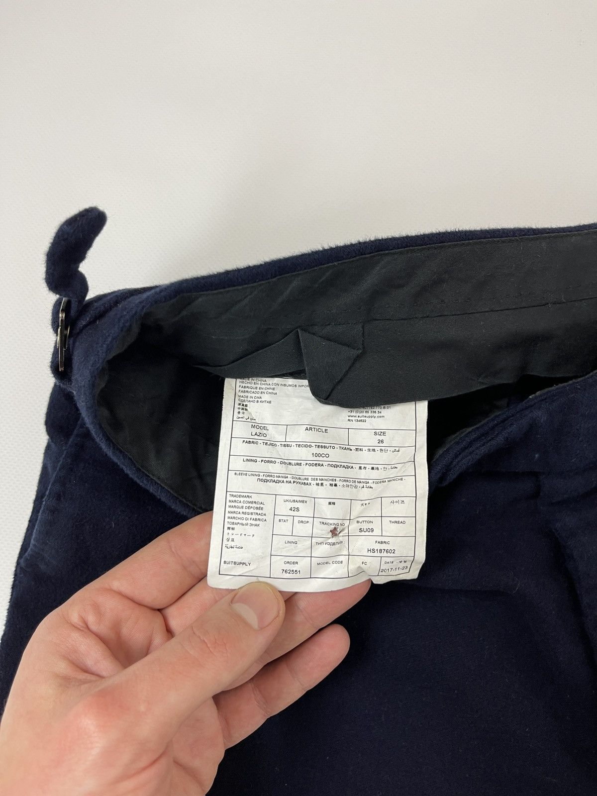 Suitsupply Suitsupply Lazio Navy cropped short pants chinos Size 42S - 8 Thumbnail
