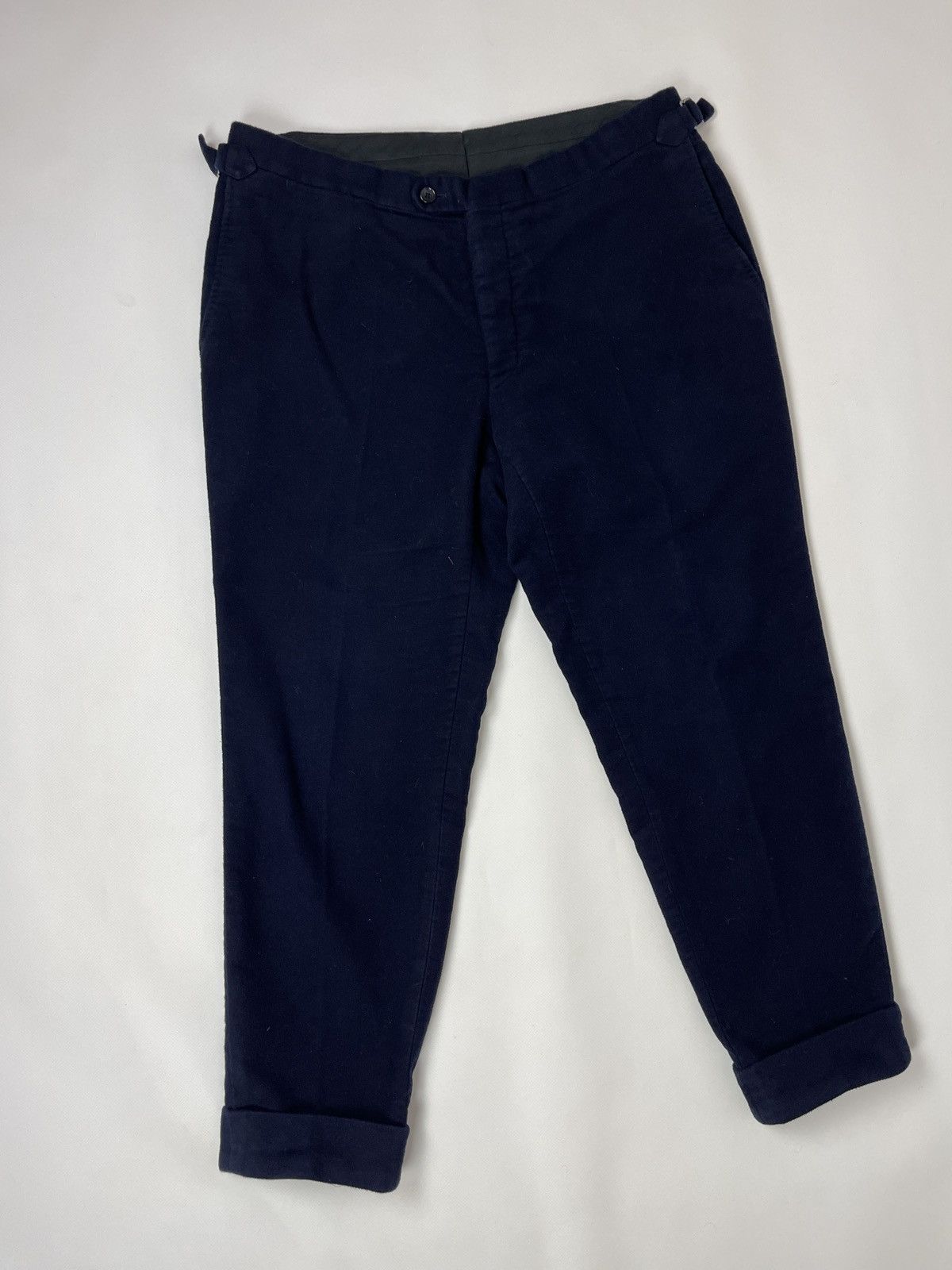 Suitsupply Suitsupply Lazio Navy cropped short pants chinos Size 42S - 2 Thumbnail