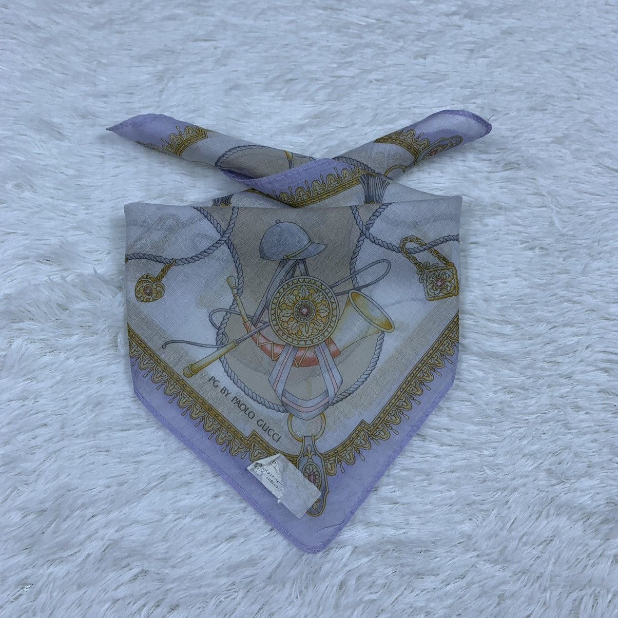 Paolo Gucci × Vintage PAOLO GUCCI handkerchief handky bandana Size ONE SIZE - 1 Thumbnail