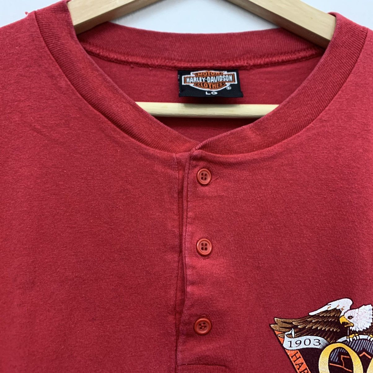 Harley Davidson × Vintage Vintage 1993 Harley Davidson Tshirt Size US L / EU 52-54 / 3 - 5 Thumbnail