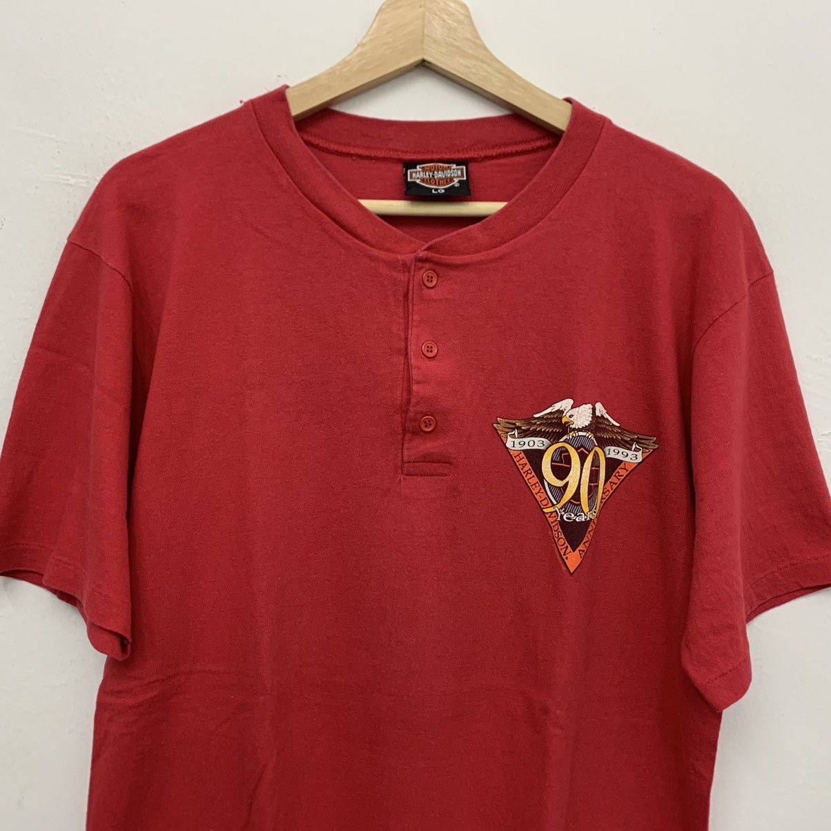 Harley Davidson × Vintage Vintage 1993 Harley Davidson Tshirt Size US L / EU 52-54 / 3 - 4 Thumbnail