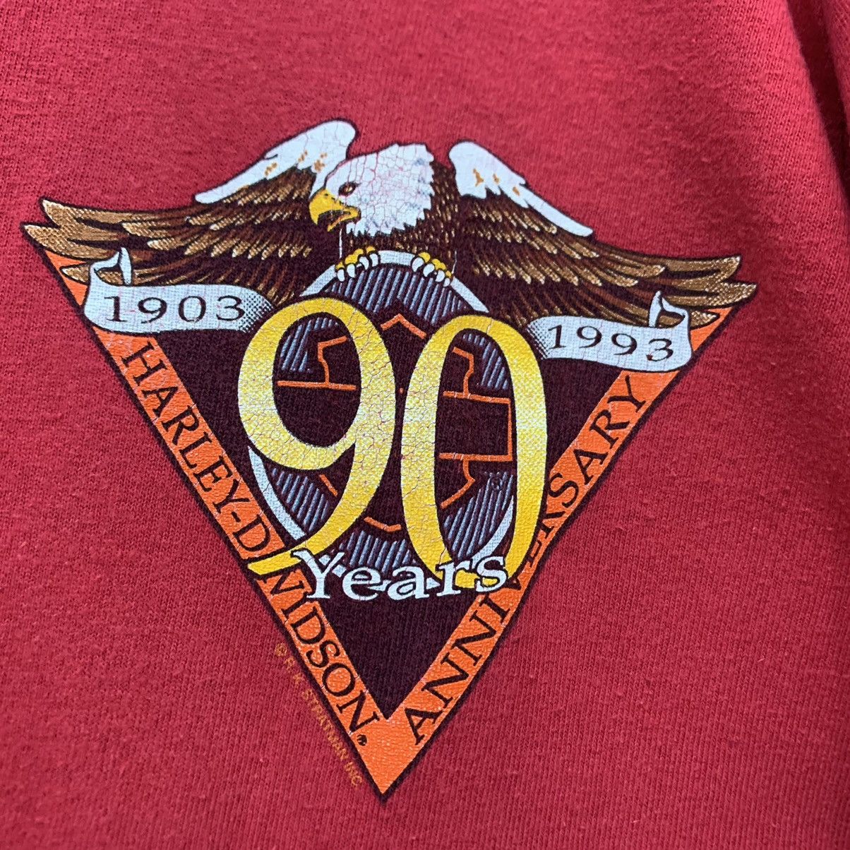 Harley Davidson × Vintage Vintage 1993 Harley Davidson Tshirt Size US L / EU 52-54 / 3 - 7 Thumbnail