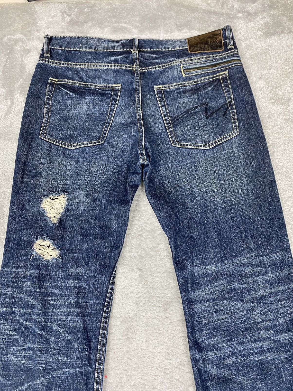 Montage Montage Distressed Denim Jeans. S0217 Size US 36 / EU 52 - 13 Thumbnail