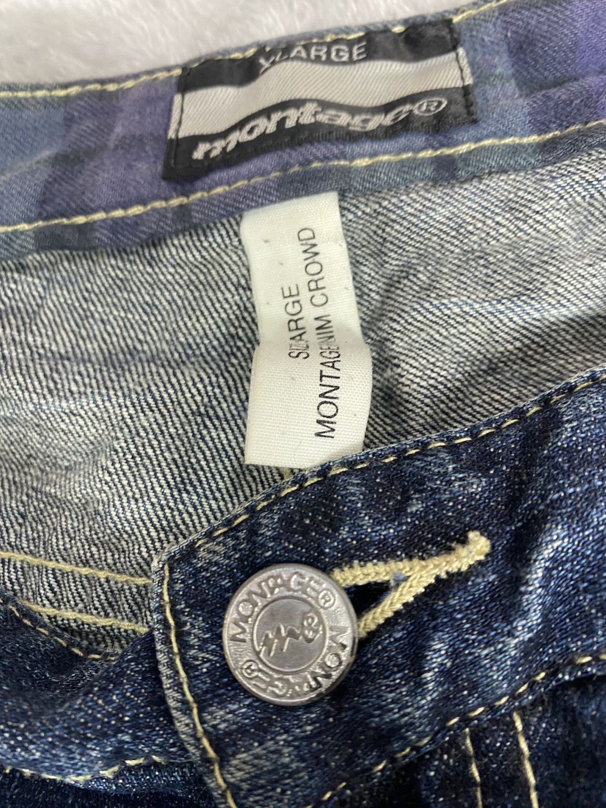 Montage Montage Distressed Denim Jeans. S0217 Size US 36 / EU 52 - 8 Thumbnail