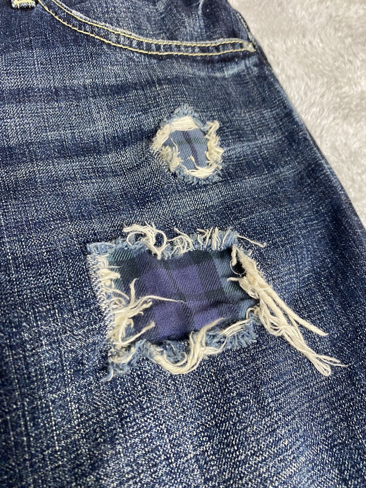 Montage Montage Distressed Denim Jeans. S0217 Size US 36 / EU 52 - 6 Thumbnail