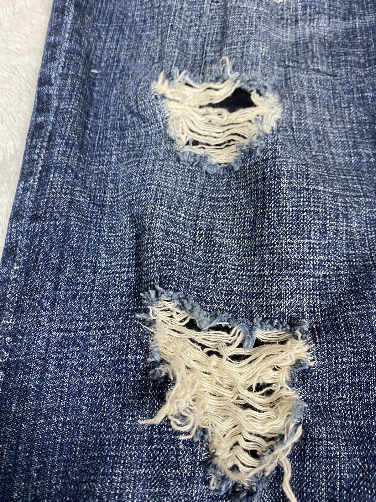Montage Montage Distressed Denim Jeans. S0217 Size US 36 / EU 52 - 4 Thumbnail