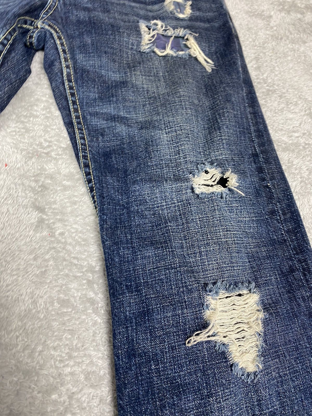 Montage Montage Distressed Denim Jeans. S0217 Size US 36 / EU 52 - 5 Thumbnail