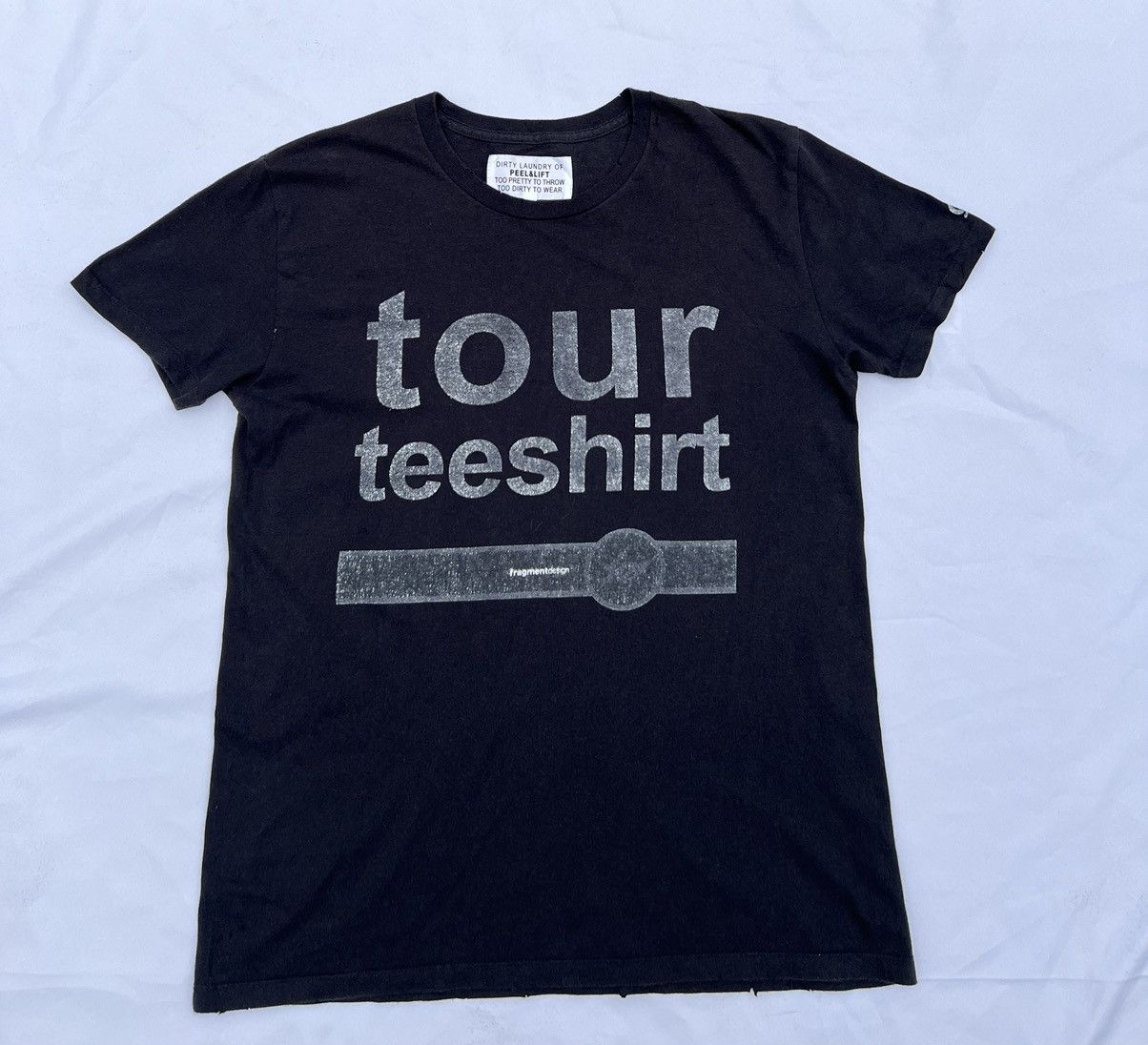 Fragment Design × PEEL&LIFT Peel & Lift X Fragment Design Distress Black Tour t shirt Size US S / EU 44-46 / 1 - 1 Thumbnail