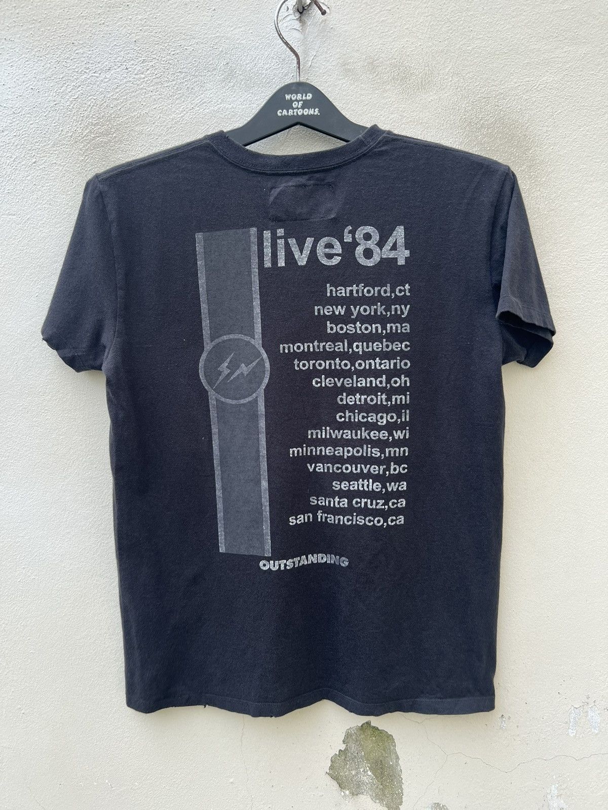 Fragment Design × PEEL&LIFT Peel & Lift X Fragment Design Distress Black Tour t shirt Size US S / EU 44-46 / 1 - 13 Thumbnail