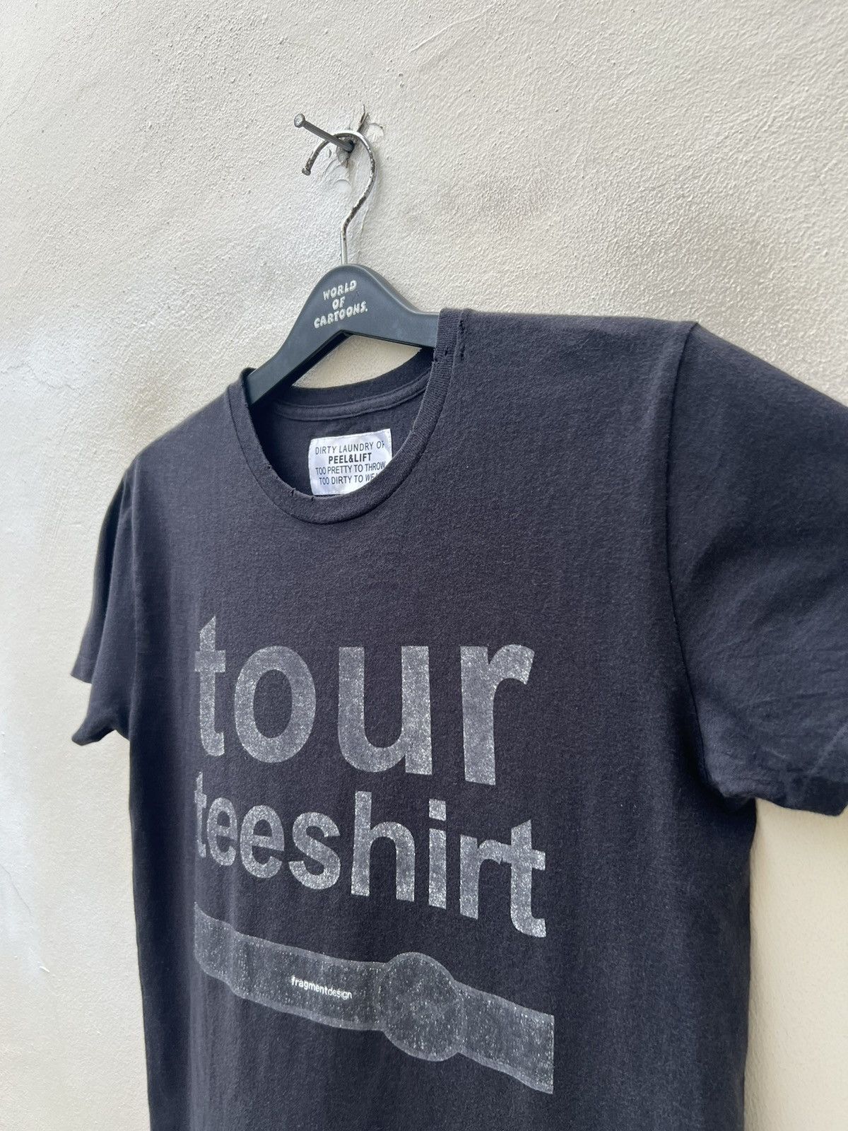 Fragment Design × PEEL&LIFT Peel & Lift X Fragment Design Distress Black Tour t shirt Size US S / EU 44-46 / 1 - 9 Thumbnail